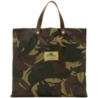 Junya Watanabe Khaki Seil Marschall Edition Camo Tote