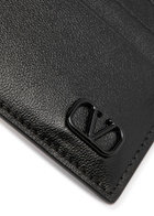 Valentino VLogo Leather Card Holder - Black - One Size