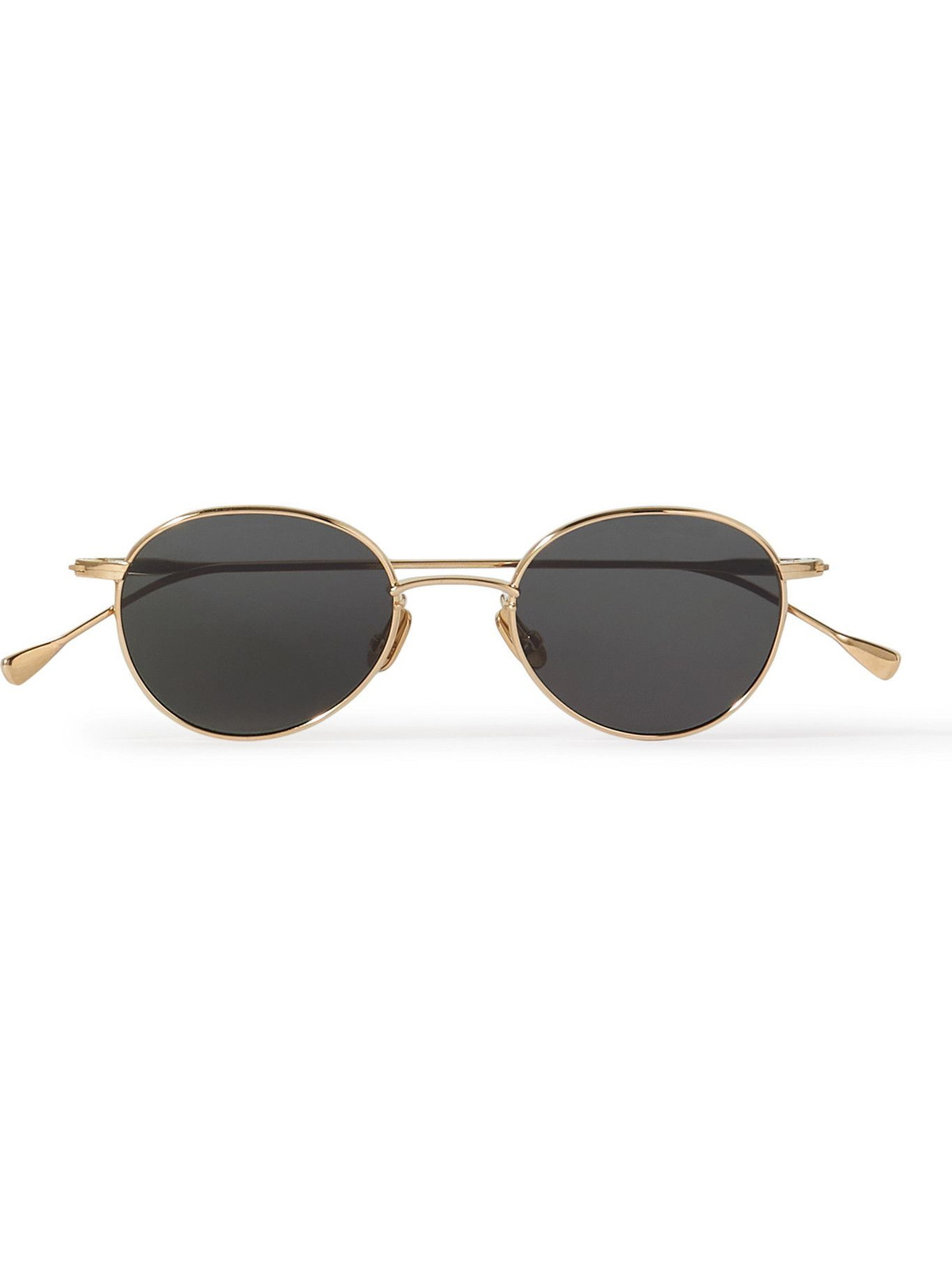 Native Sons - Winston O'B Round-Frame Gold-Tone Sunglasses Native Sons