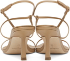 Studio Amelia Beige Cross Front 70 Heeled Sandals
