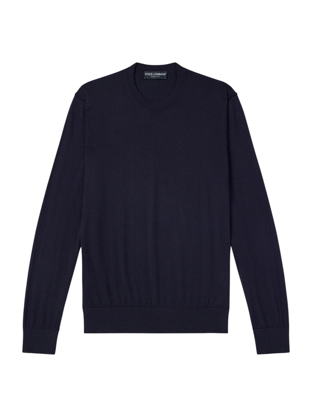 Photo: Dolce&Gabbana - Cashmere Sweater - Blue