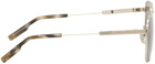 ZEGNA Gold Aviator Sunglasses