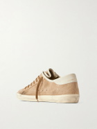 Golden Goose - Soul Star Leather-Trimmed Suede Sneakers - Brown
