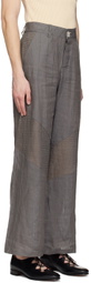 Solitude Studios SSENSE Exclusive Gray Stochastic Biker Trousers