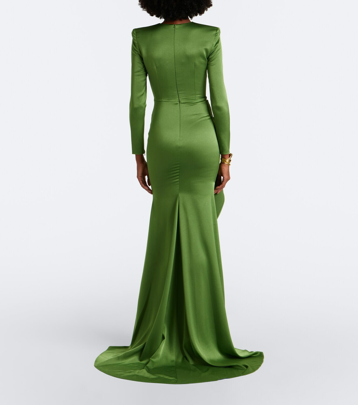 Alex Perry Draped crêpe satin gown