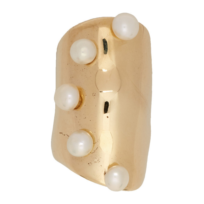 Faris Bronze Pearl Bubble Ear Cuff