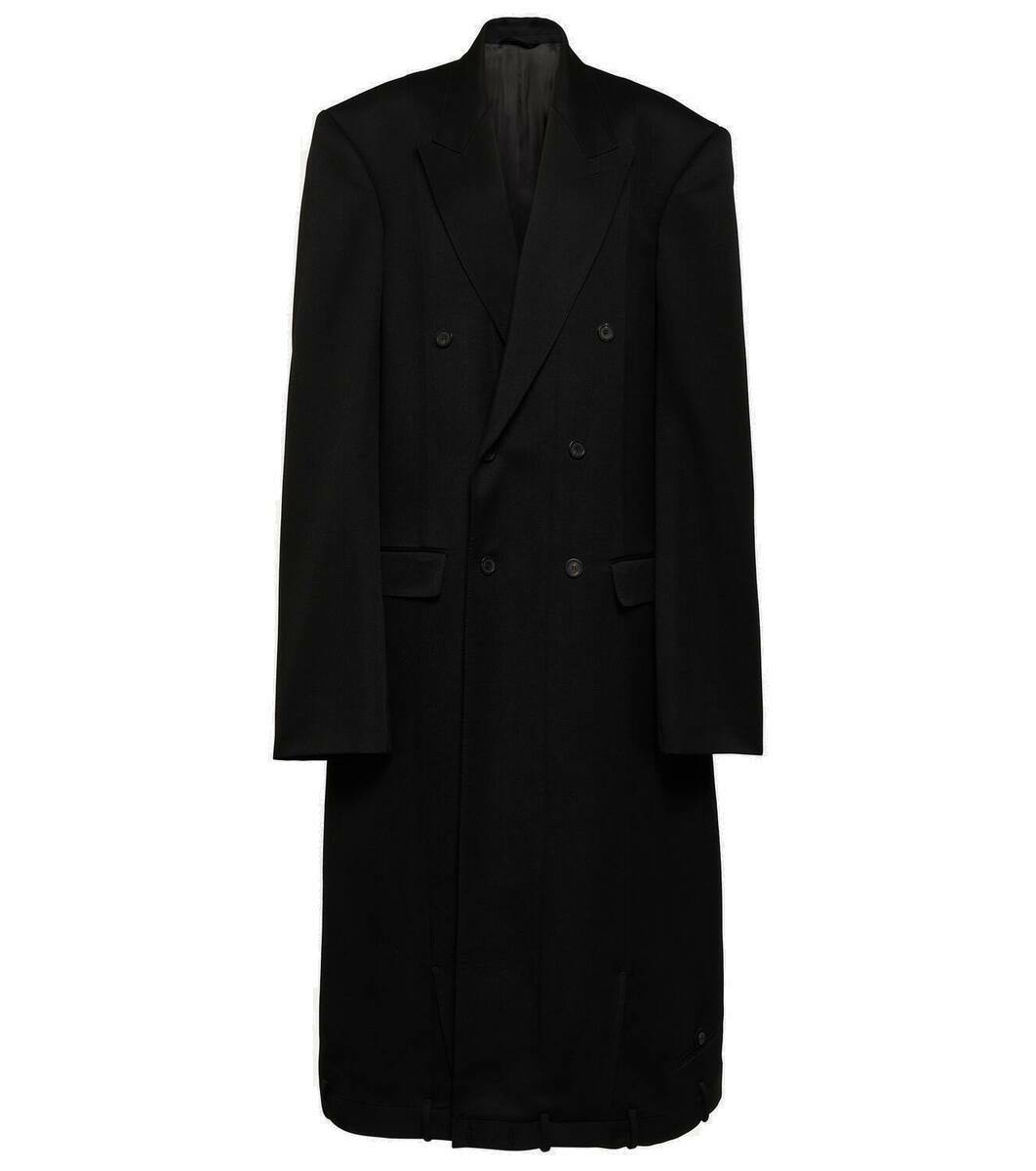 Balenciaga Deconstructed double-breasted wool coat Balenciaga