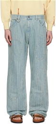 Bonsai Blue Loose-Fit Jeans