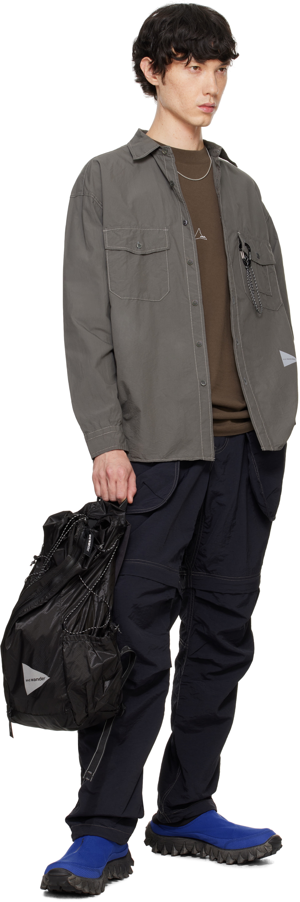 and wander Black Sil Daypack Backpack