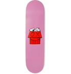 THE SKATEROOM - Peanuts by André Saraiva Printed Wooden Skateboard - Pink