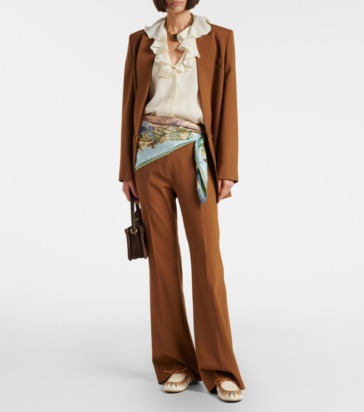 Etro Norma floral silk scarf