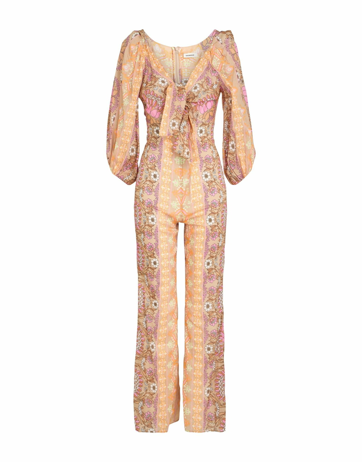 Sandro Womens Jumpsuit Sand