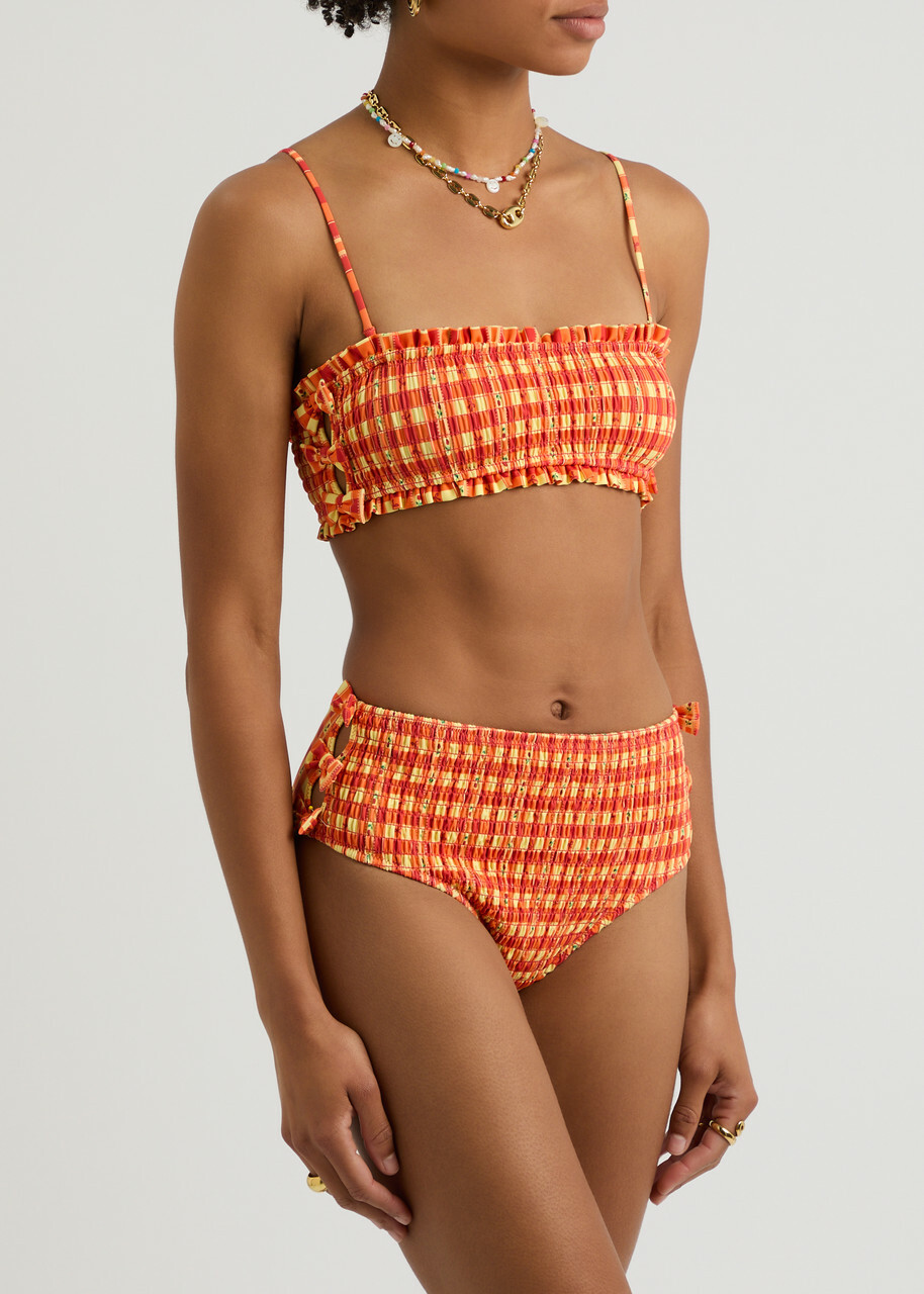 Damson Madder Jezebel Printed Bikini Briefs Orange