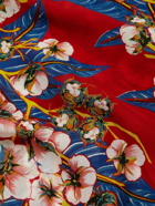 KAPITAL - Convertible-Collar Floral-Print Woven Shirt - Red