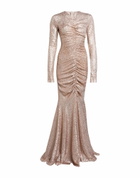 Norma Kamali Womens Maxi dress in Beige