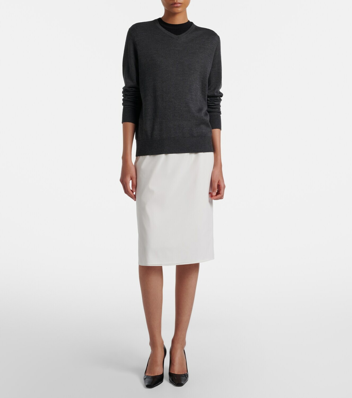 The Row Ondre cashmere and silk sweater