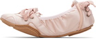 Acne Studios Pink Lace-Up Satin Sneakers