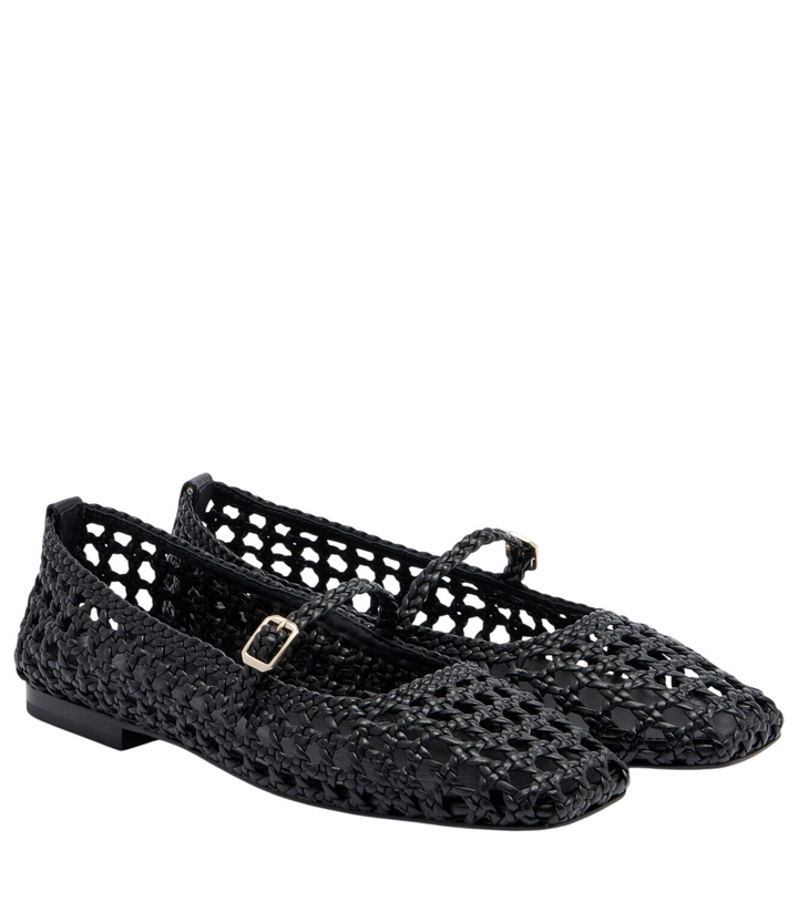 Photo: Souliers Martinez Paris woven leather Mary Jane flats