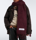 Acne Studios Fringed alpaca, wool, and mohair-blend scarf