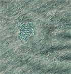 Vilebrequin - Tiramisu Logo-Embroidered Mélange Linen T-Shirt - Green