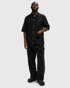 Needles Cabana Shirt - Victorian Sheer Black Mens Shortsleefe