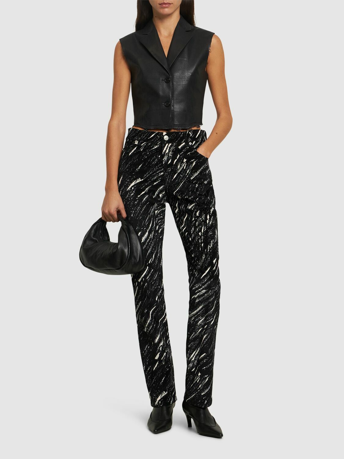 MARNI Crayon Flocked Straight Jeans Marni
