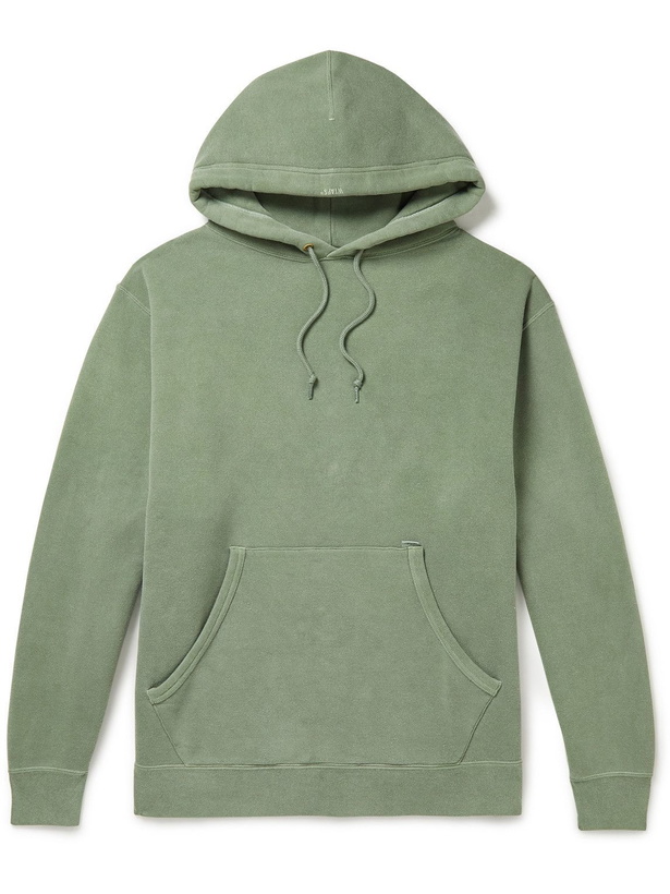 Photo: WTAPS - Cotton-Jersey Hoodie - Green