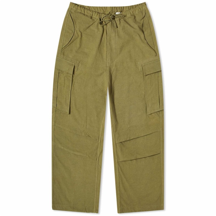 Photo: Story mfg. Men's Peace Cargo Pants in Olive