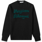 Maison Kitsuné x Bill Rebholz Relaxed Jacquard Knit in Black