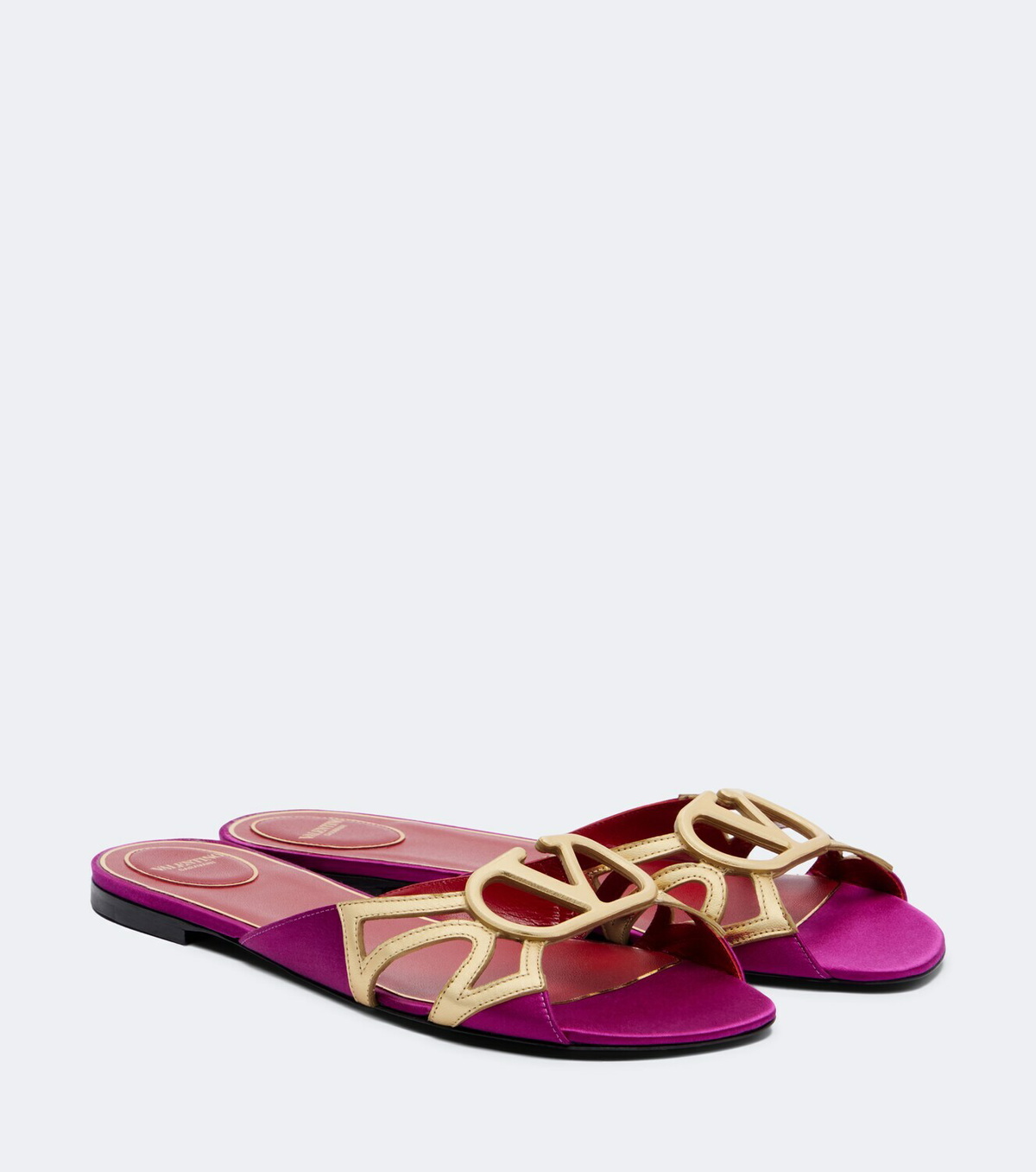 Valentino Garavani Wonderweb VLogo leather slides