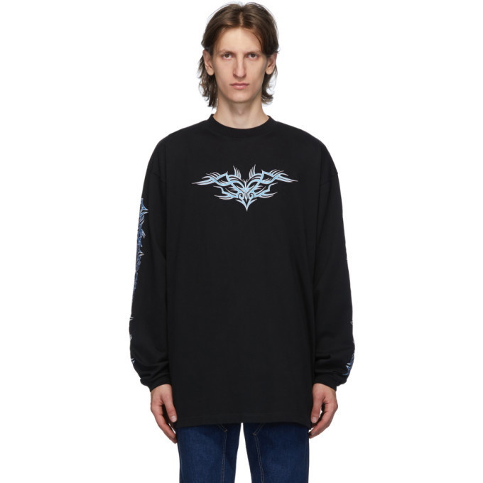 Photo: VETEMENTS Black Tribal Long Sleeve T-Shirt