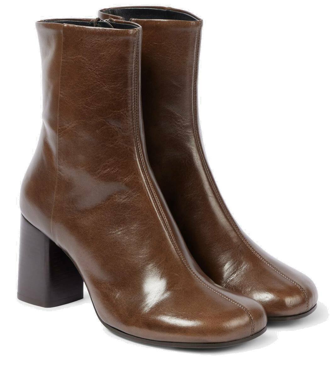 定価12.8万 LEMAIRE ANATOMIC BOOTS 35 ブラウン Lemaire Anatomic leather ankle boots Lemaire