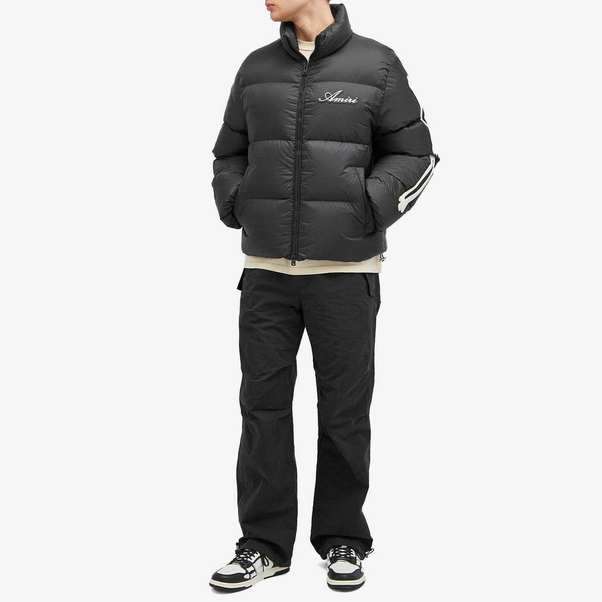 AMIRI ブラック Bones ダウンジャケット AMIRI Men's Bones Down Jacket in Black Amiri