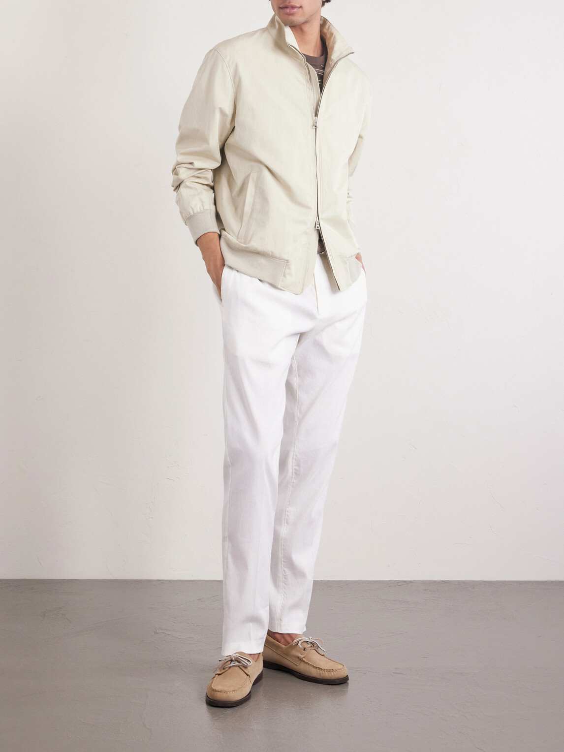 Orlebar Brown - Ray Straight-Leg Stretch Linen and Cotton-Blend Trousers - Neutrals
