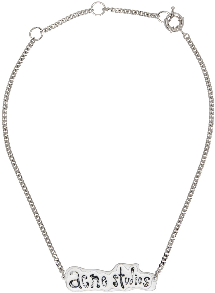 Acne Studios – Strawberry Pendant Necklace Antique Silver - One Size