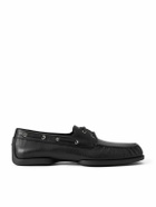 Jil Sander - Leather Boat Shoes - Black