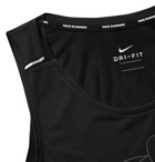 Nike Running - Miler Printed Dri-FIT Mesh Tank Top - Black