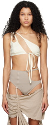 Elena Velez SSENSE Exclusive Off-White Bra
