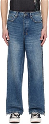 Ksubi Indigo Trippie Redd Edition Maxx Zip Trip Jeans