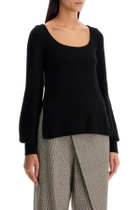LOULOU STUDIO 'hermus' ribbed cashmere Black