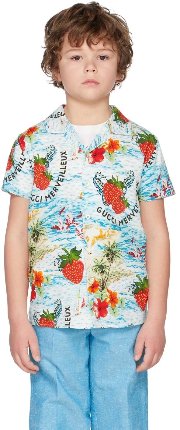 Gucci Multicolor Hawaiian Shirt And Short