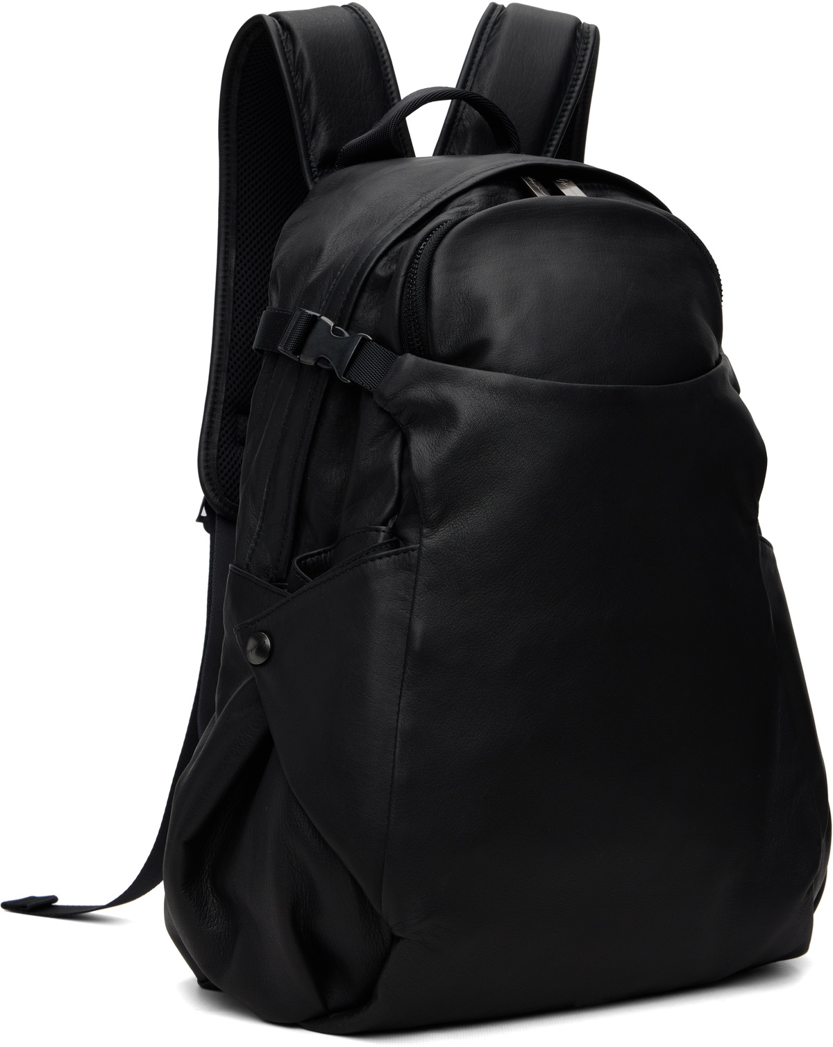 YOHJI YAMAMOTO Black Leather Backpack