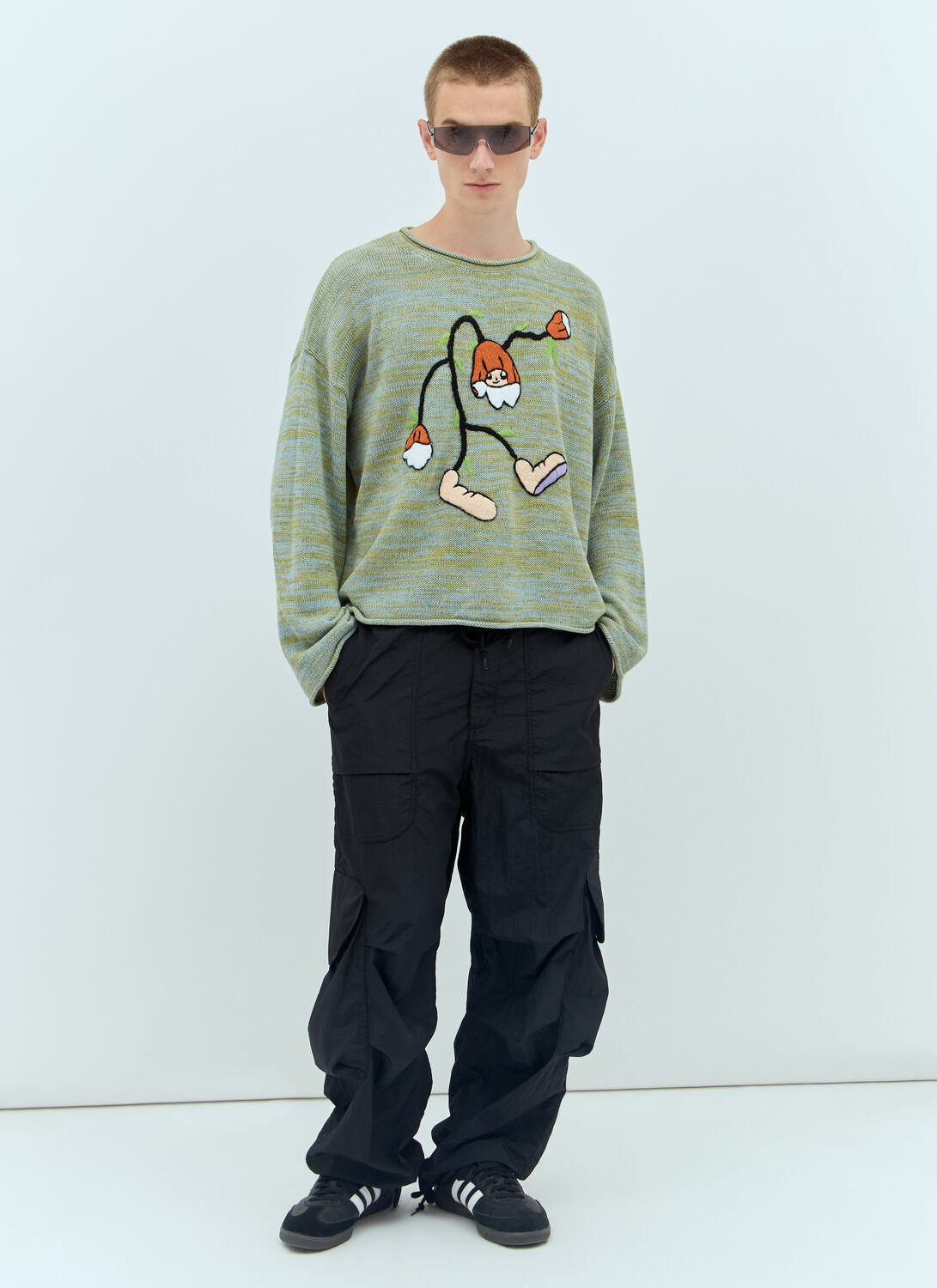 Brain Dead Carignan Marled Knit Sweater