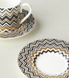 Missoni - Zig Zag Gold set of 2 espresso cups and saucers