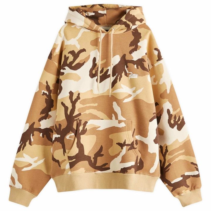 Photo: Patta Men's Bark Woodland Camo Hoodie in Sand Dollar