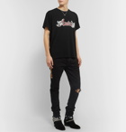 AMIRI - Mötley Crüe Logo-Print Cotton-Jersey T-Shirt - Black