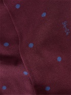 FALKE - Polka-Dot Fil d'Ecosse Cotton-Blend Socks - Red