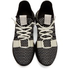 Z Zegna Black and White TechMerino A-Maze Sneakers