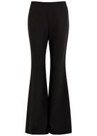 Roland Mouret Flared-leg Crepe Trousers Black