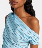 Staud Phare striped cotton poplin minidress